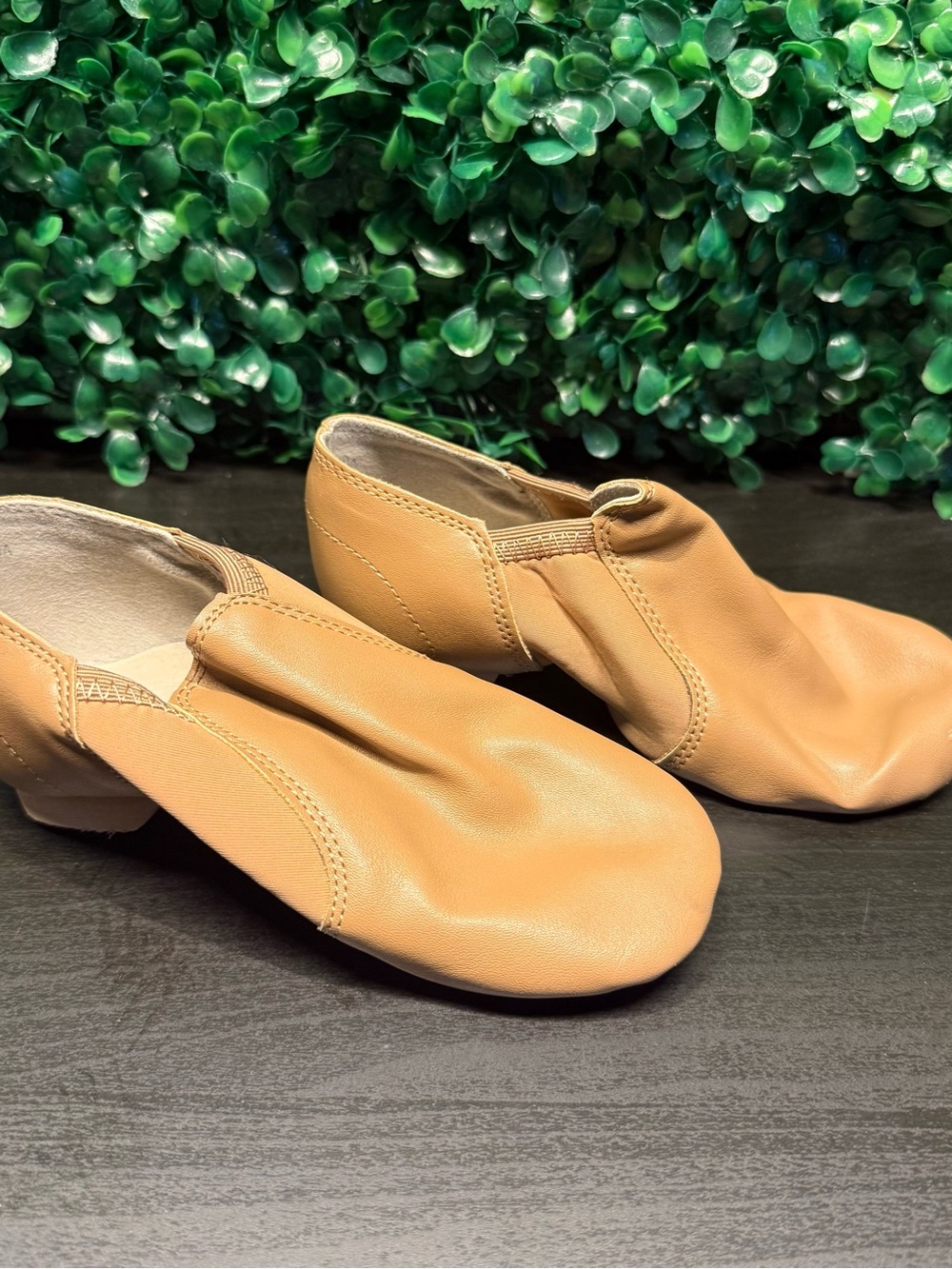 Tan Leather Dance Jazz Shoes